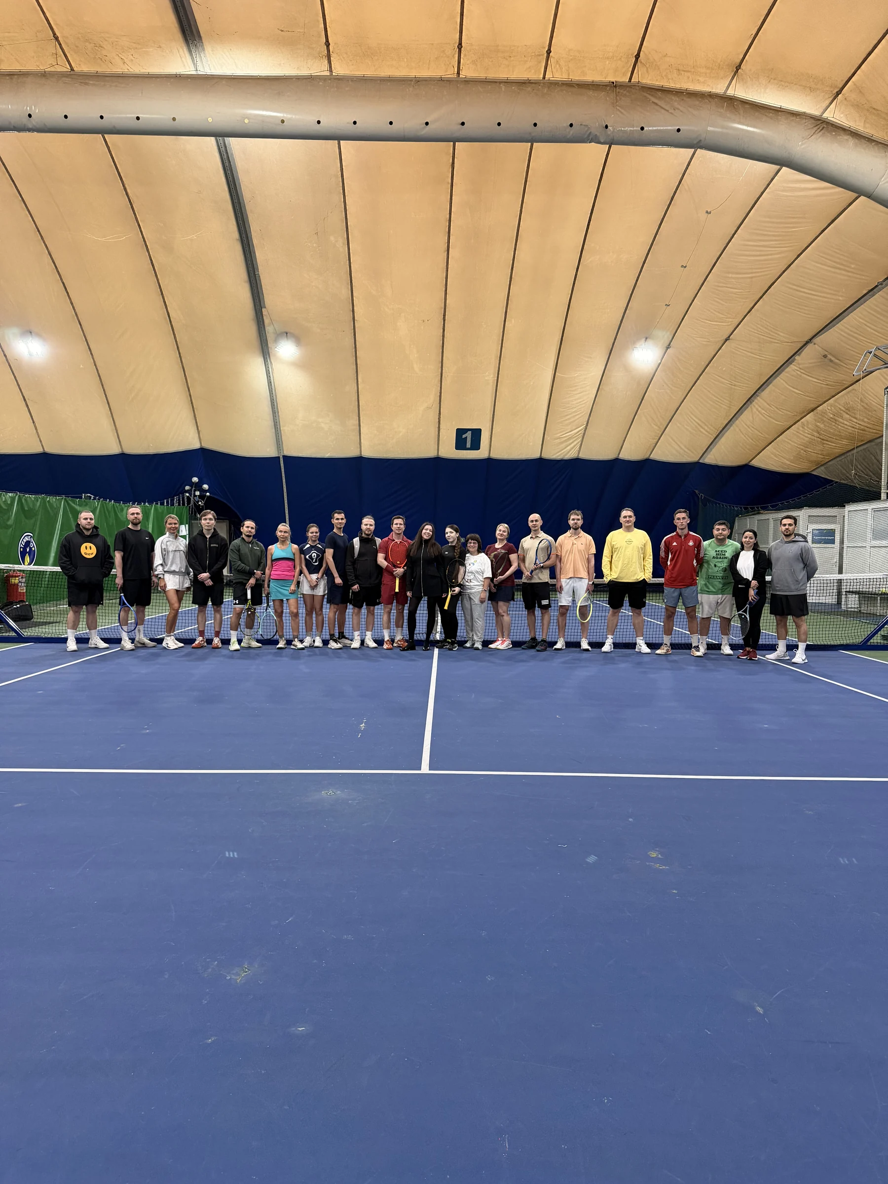 Большая группа участников ProTennis Cup